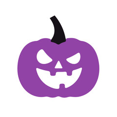 pumpkin, jack-o'-lantern, orange, Halloween, symbol, festive, simplified, flat design,