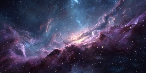 Fototapeta premium Mystical Galaxy Cloudscape