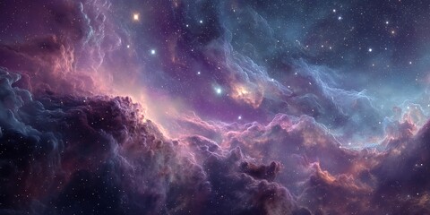 Fototapeta premium Dreamy Nebula with Stars