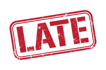 Late grunge red stamp