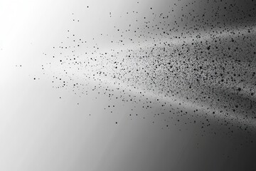 Abstract gray background with scattered particles