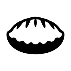 silhouette of a dumpling