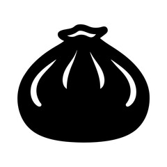 silhouette of a dumpling