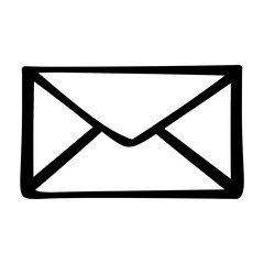  Silhouette of a email-envelope