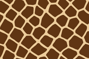 Soft colored giraffe seamless print with rounded patches in repeating layout