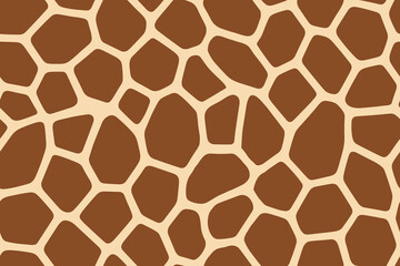 Obraz premium Seamless giraffe skin pattern in warm brown tones