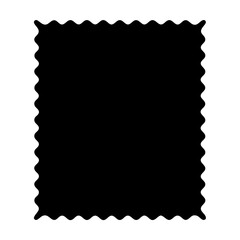 blank postage stamp silhouette 