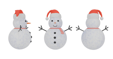 christmas snowmann transparent background