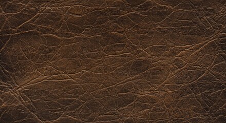 Close-up of textured brown leather