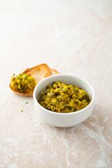 Homemade cucumber relish or chutney