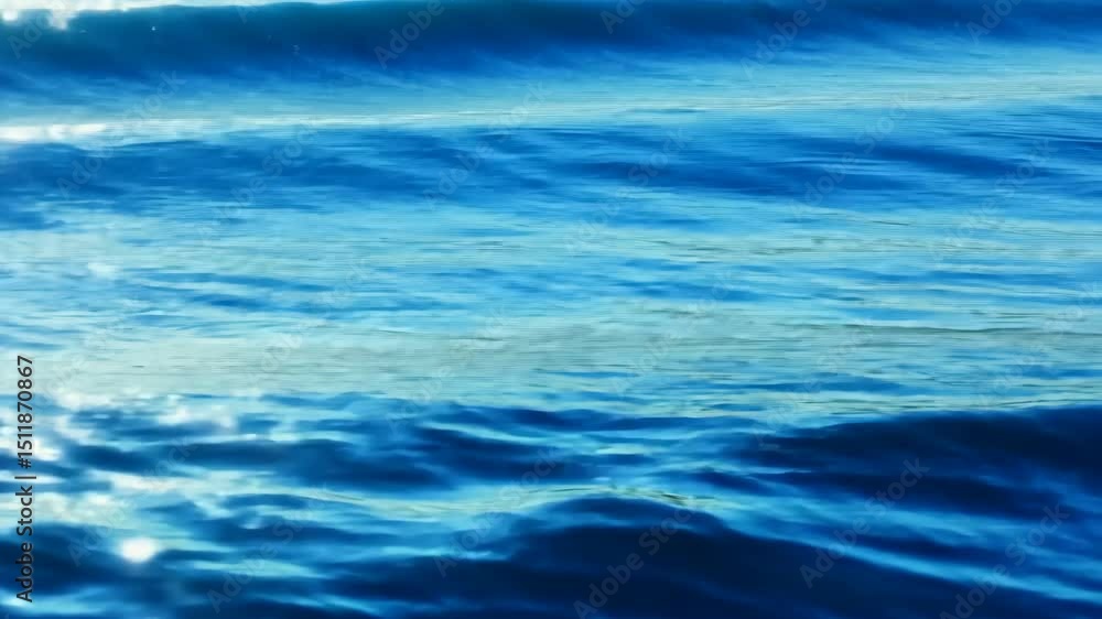 Aufkleber sunlight glimmers on the smooth surface of the ocean, creating a serene and peaceful atmosphere with