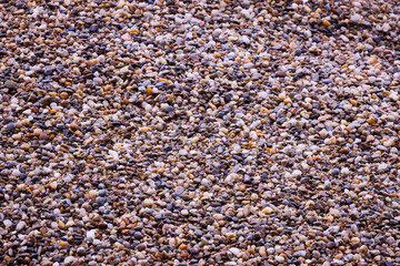 gravel texture, sea gravel. beach made of small stones