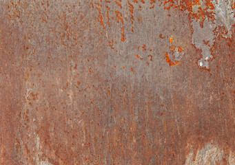 Worn rusty metal texture background. Abstract background concept of rust texture on metal sheet. Background and texture of iron rust on old metal.
