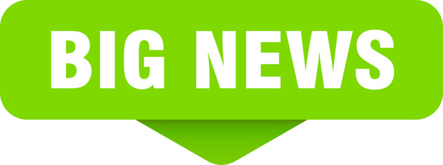 big news sticker. big news sign on transparent background