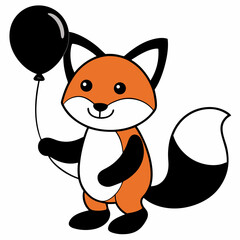 cartoon, fox, animal, vector, illustration, cat, squirrel, mammal, tail, cute, fur, dog, nature, wild, drawing, orange, fun, funny, design, art, baby, wildlife, smile, character, red