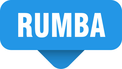 rumba sticker. rumba sign on transparent background