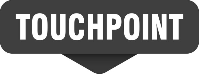 touchpoint sticker. touchpoint sign on transparent background