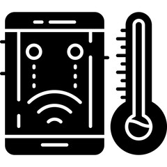 Connected Thermometer Icon