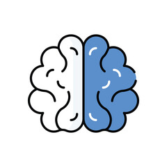 Intelligence vector icon stock illustration