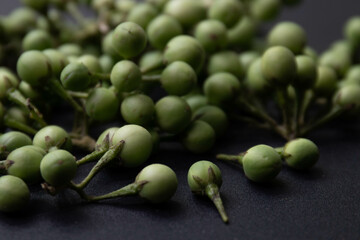 Healthy Food Concept, Fresh Organic green pea eggplants