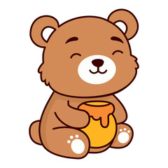 Cute Animal Elements Bear Illustration