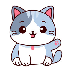 Cute Animal Elements Cat Illustration