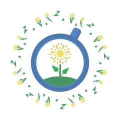 Save nature: say no to plastics and save the planet. The concept of environmental conservation