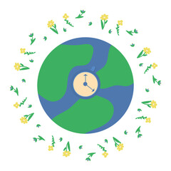 Save nature: say no to plastics and save the planet. The concept of environmental conservation