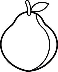 Fruit Outline Design for Laser Cutting.