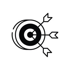 Target vector icon stock illustration