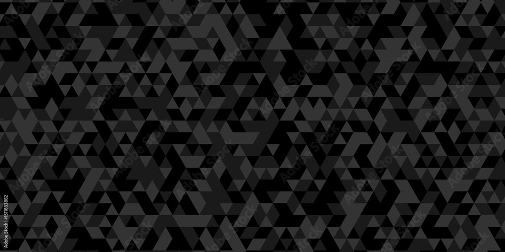 Poster abstract geometric wall tile and metal cube background triangle wallpaper. seamless geometric patter