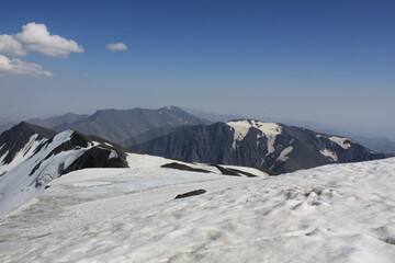 snow covered mountains