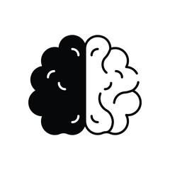 Intelligence vector icon stock illustration