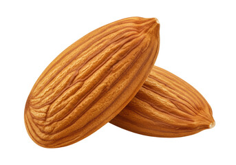Isolated Two Almonds
