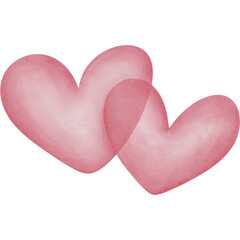 Mini heart, Valentine's day decoration clipart, PNG file no background