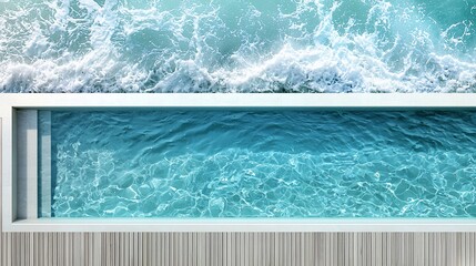 Ocean view swimming pool offers a luxurious aquatic retreat and relaxation