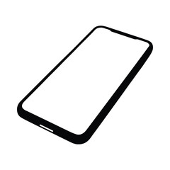 Smartphone silhouette icon design illustration