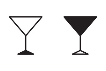 Glass drink icon set. vector illustration