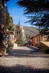 The cathedral in the Spanish medieval town of Albarrac&iacute;n