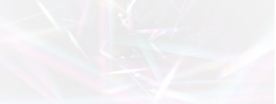 Magic crystal and rainbow light with prism refraction, shiny sparkle, glowing diamond, abstract background, lens flash, glitter glare, bokeh decoration, optical streaks and neon flare PNG

