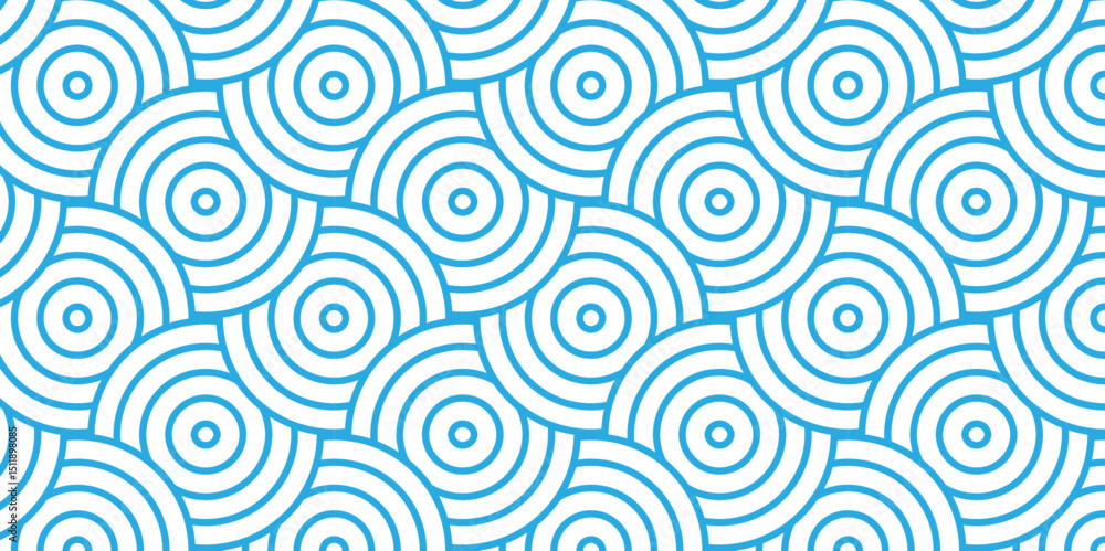 Poster minimal vector overlapping pattern minimal diamond geometric waves spiral abstract circle wave line.