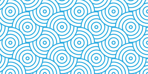 Minimal vector Overlapping Pattern Minimal diamond geometric waves spiral abstract circle wave line. blue seamless tile stripe geometric create retro line pattern background.