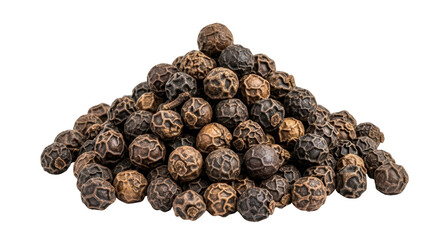 Isolated Pile of Black Peppercorns Spice Aroma