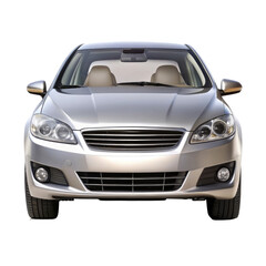 silver car front view