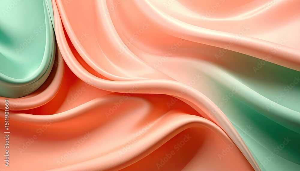 Poster vibrant colorful abstract background with flowing wave pattern for modern designs