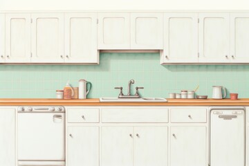 Kitchen appliance furniture cupboard.