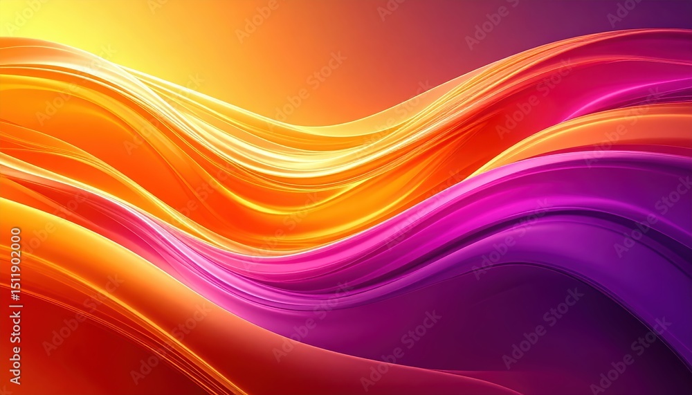 Poster abstract background with dynamic wavy lines, a modern and fluid design for various applications