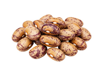 Isolated Pile of Pinto Beans with Speckled Patterns