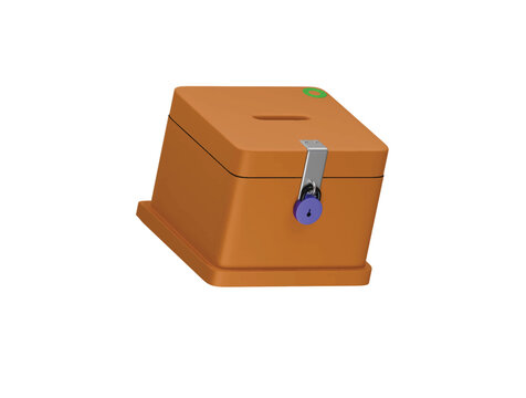 charity box icon 3d illustration render