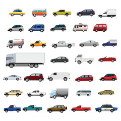 silhouette of planes , ships , cars , trucks 